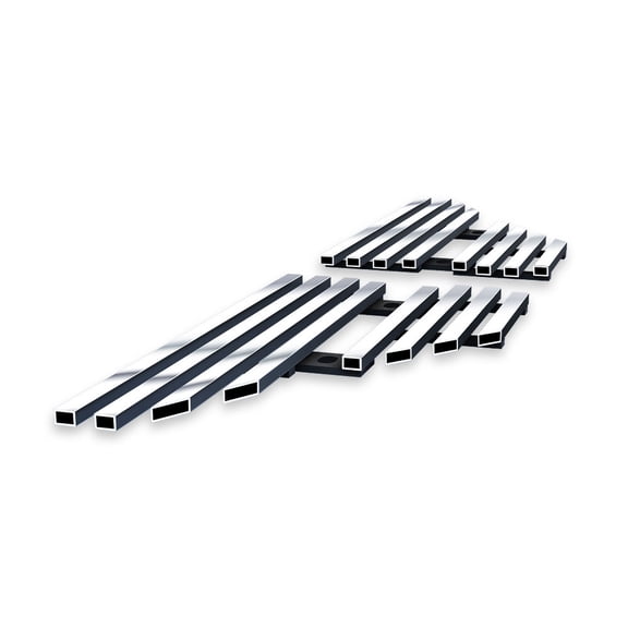 APS Premium Stainless Steel Chrome 8x6 Billet Grille Compatible with Ford F-250 F-350 F-450 F-550 2008-2010 Side Vent N19-S24556F