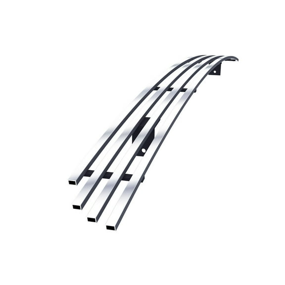 APS Premium Stainless Steel Chrome 8x6 Billet Grille Insert Compatible with Toyota Tacoma 2001-2004 Prerunner 4WD Lower Bumper N19-S28458T