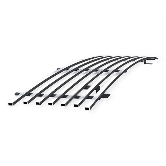 APS Premium Stainless Steel Polished Chrome 8x6 Horizontal Billet Grille Insert Compatible with Ford F-250 F-350 F-450 F-550 SD 2011-2016 Lower Bumper N19-S92866F