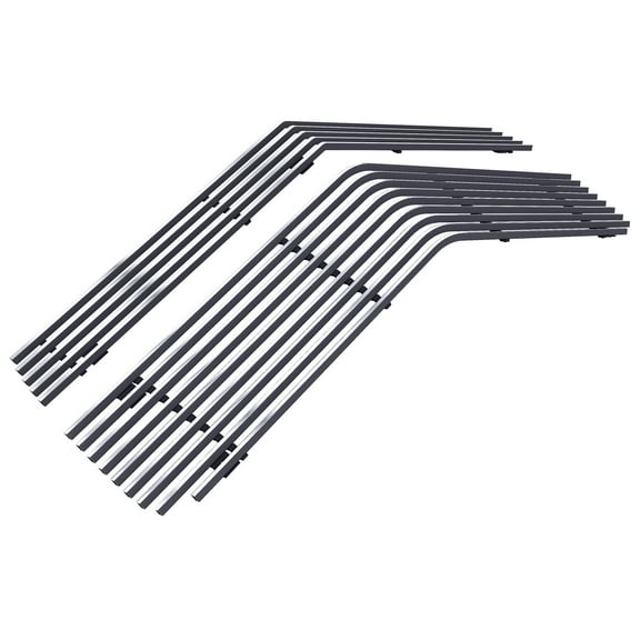 APS Premium Stainless Steel Silver Billet Grille Grill Insert Compatible with Chevy Camaro 1978-1981 Combo N19-A43018C