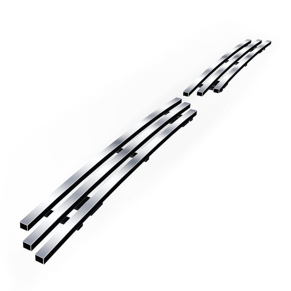 APS Premium Stainless Steel Silver Horizontal Billet Grille Compatible with Saturn Sky 2007-2009 Red Line Main Upper N19-C81676S