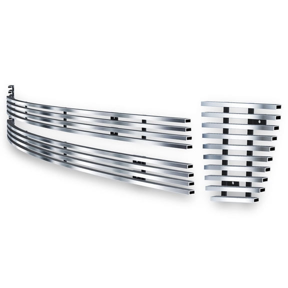APS Premium Stainless Steel Silver Horizontal Billet Grille Compatible with Scion XD 2007-2013 Lower Bumper N19-C25566T