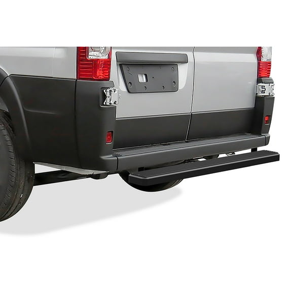 APS Rear Step 5in Matte Black Compatible with Ram Promaster 2014-2025 Full Size Van (Nerf Bars Side Steps Side Bars)