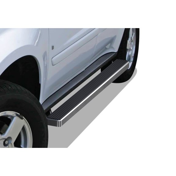 APS Running Boards 4 inches Compatible with Chevy Equinox 2005-2009 (Nerf Bars Side Steps Side Bars)