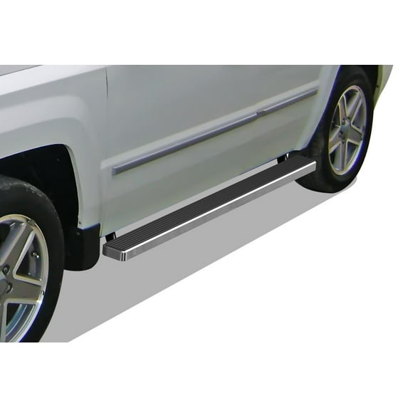 APS Running Boards 4 inches Compatible with Jeep Patriot 2007-2017 (Nerf Bars Side Steps Side Bars)