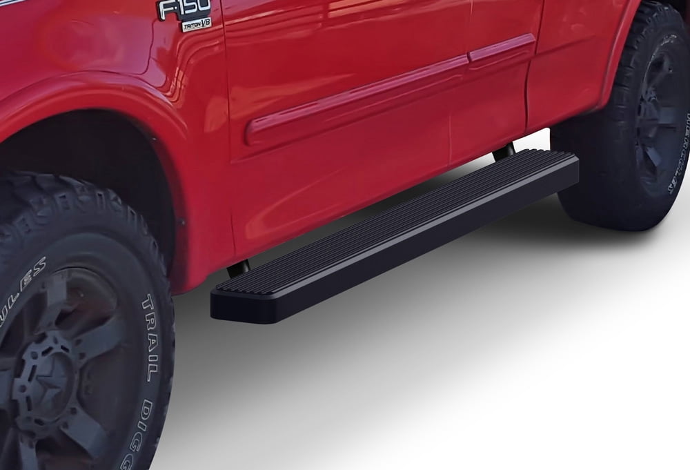 APS Running Boards 5-inch Black Compatible with Ford F150 F250 1999-2003 Super Cab (Include 04 Heritage) (Nerf Bars Side Steps Side Bars)