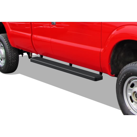 APS Running Boards 5-inch Black Compatible with Ford F250 F350 Super Duty 1999-2016 Super Cab Stainless Steel (Nerf Bars Side Steps Side Bars)