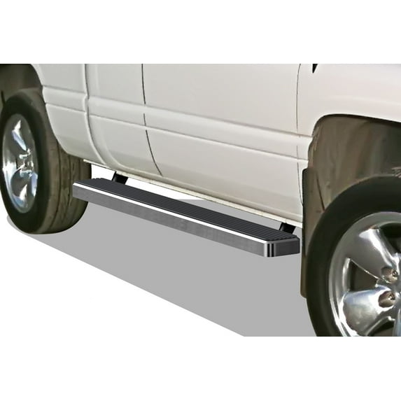 APS Running Boards 5 inches Compatible with Dodge Ram 1500 1994-2001 Club Cab & Ram 2500 3500 1994-2002 (Exclude 02 Body Style Sold in 01) Stainless Steel (Nerf Bars Side Steps Side Bars)