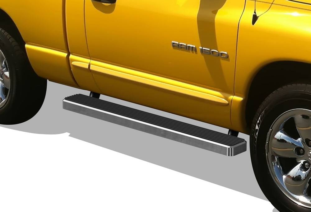 APS Running Boards 5 inches Compatible with Dodge Ram 1500 2002-2008 Regular Cab & Ram 2500 3500 2003-2009 (Exclude Daytona Rumble Bee and SRT-10 Models) 304 Stainless Steel (Nerf Bars Side Steps)