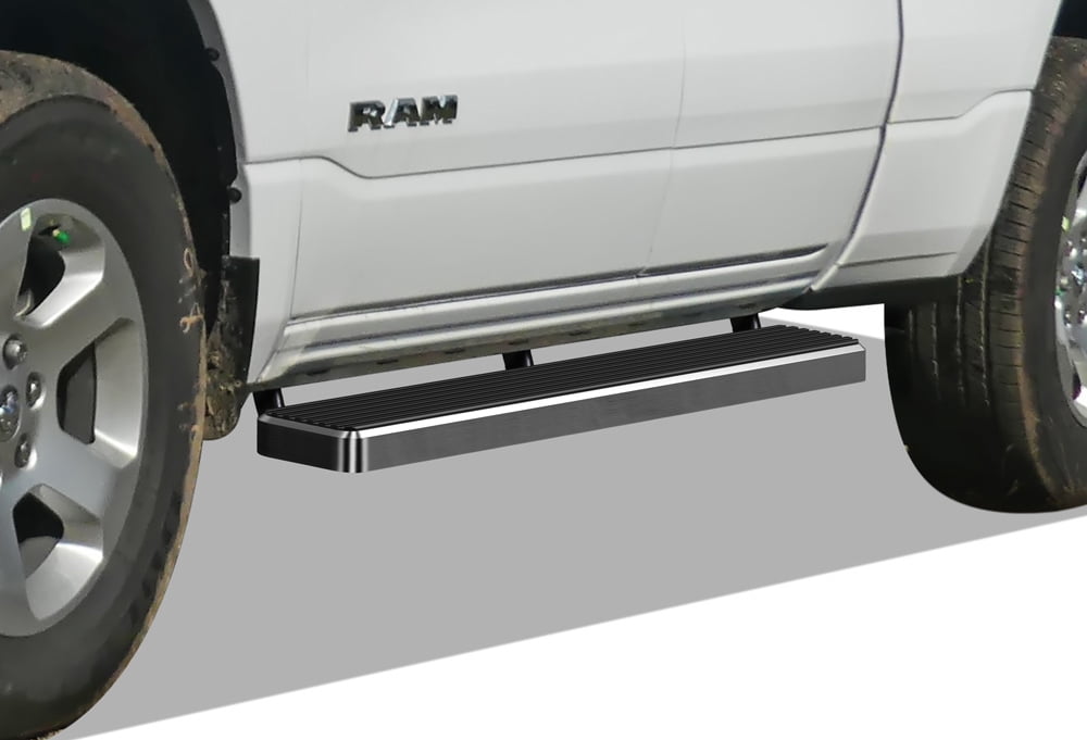APS Running Boards 5 inches Compatible with Ram 1500 2019-2025 Quad Cab for New Body Style Only (Exclude 19-24 Ram 1500 Classic) Stainless Steel (Nerf Bars Side Steps Side Bars)