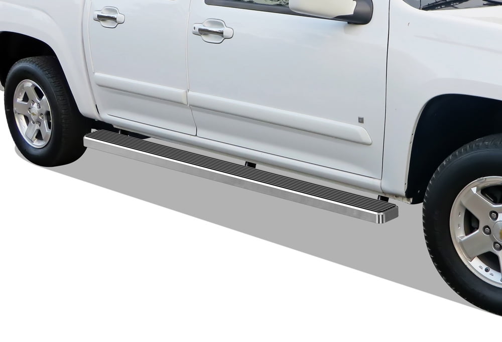 APS Running Boards 5 inches Compatible with Chevy Colorado GMC Canyon 2004-2012 Crew Cab 304 Stainless Steel (Nerf Bars Side Steps Side Bars)