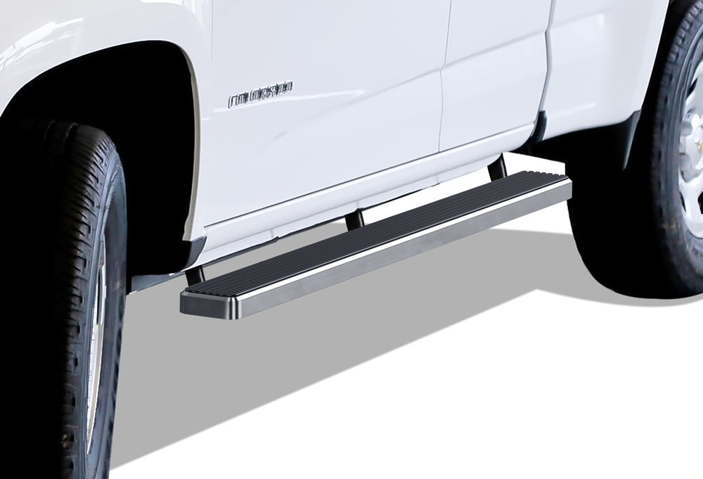 APS Running Boards 5 inches Compatible with Chevy Colorado GMC Canyon 2015-2022 Extended Cab 304 Stainless Steel (Nerf Bars Side Steps Side Bars)