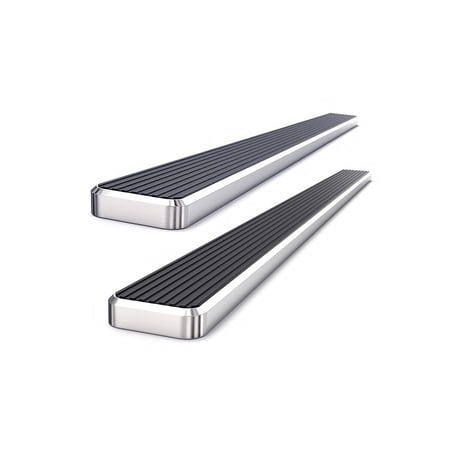 APS Running Boards 5 inches Compatible with Chevy Tahoe GMC Yukon 2000-2020 4Dr (Exclude Z71 Denali Yukon XL) Stainless Steel (Side Steps Side Bars)