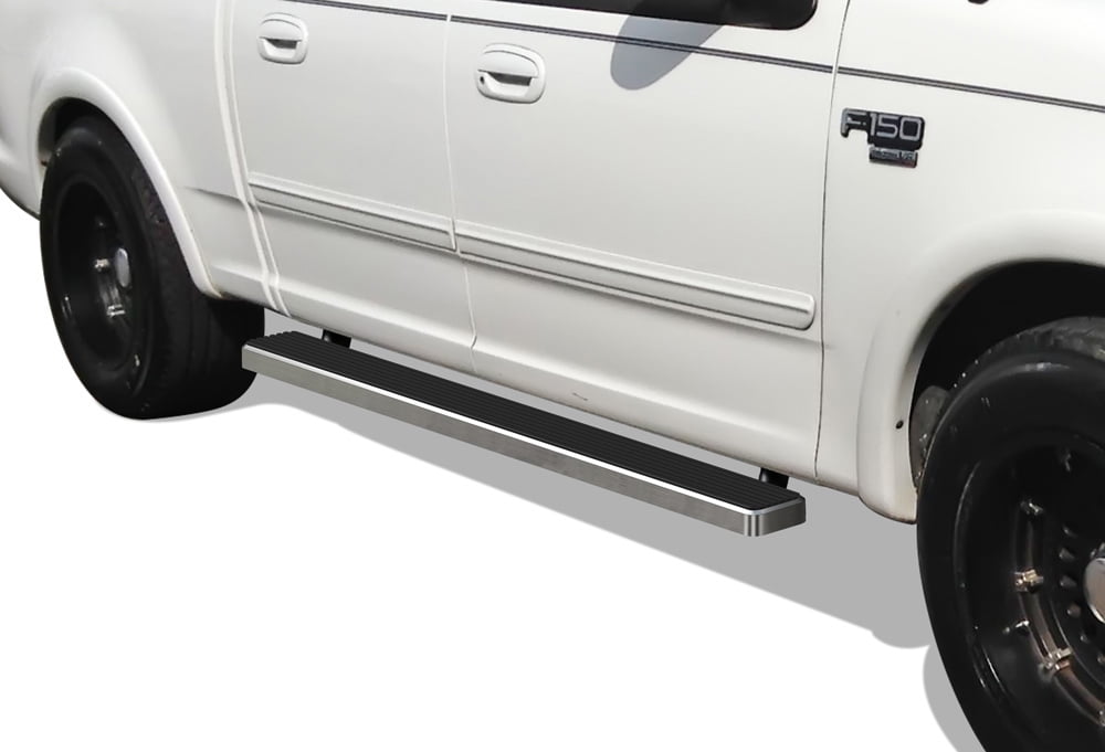 APS Running Boards 5 inches Compatible with Ford F150 2001-2003 SuperCrew Cab (Include 04 Heritage) Stainless Steel (Nerf Bars Side Steps Side Bars)