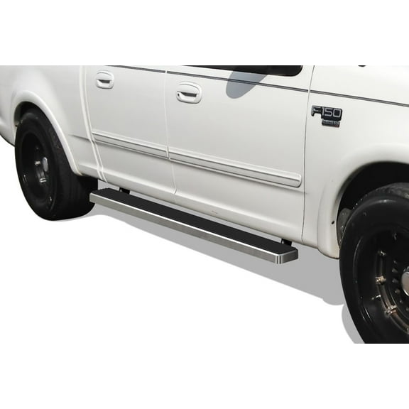 APS Running Boards 5 inches Compatible with Ford F150 2001-2003 SuperCrew Cab (Include 04 Heritage) Stainless Steel (Nerf Bars Side Steps Side Bars)