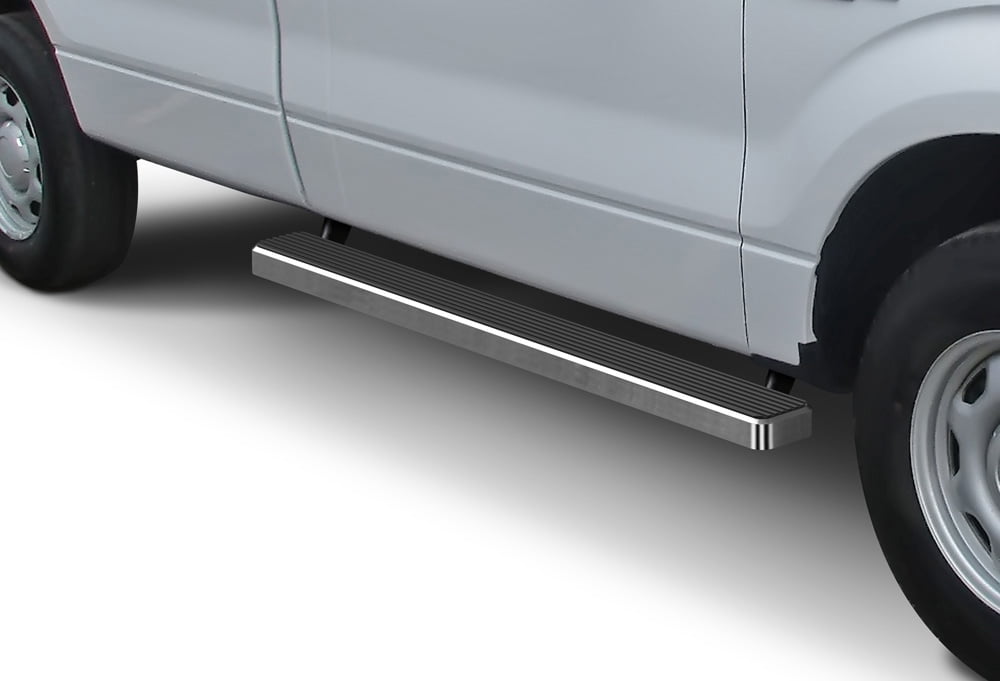 APS Running Boards 5 inches Compatible with Ford F150 2009-2014 Regular Cab 304 Stainless Steel (Nerf Bars Side Steps Side Bars)