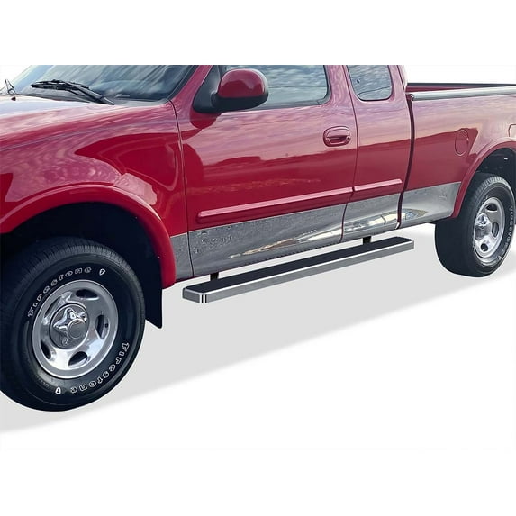 APS Running Boards 5 inches Compatible with Ford F150 F250 1999-2003 Super Cab (Include 04 Heritage) Stainless Steel (Nerf Bars Side Steps Side Bars)