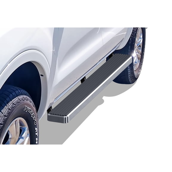 APS Running Boards 5 inches Compatible with Ford Ranger 2019-2023 SuperCrew Cab 4-Door 304 Stainless Steel (Nerf Bars Side Steps Side Bars)