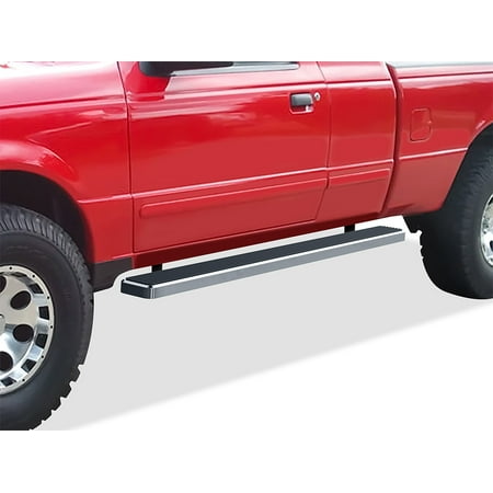 APS Running Boards 5 inches Compatible with Ford Ranger Mazda B-Series 1998-2011 Super Cab 304 Stainless Steel (Nerf Bars Side Steps Side Bars)