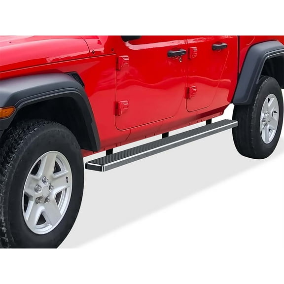 APS Running Boards 5 inches Compatible with Jeep Gladiator 2020-2025 Crew Cab (Nerf Bars Side Steps Side Bars)