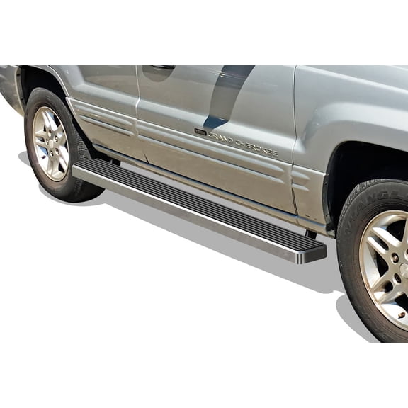 APS Running Boards 5 inches Compatible with Jeep Grand Cherokee 1999-2004 4-Door (Nerf Bars Side Steps Side Bars)