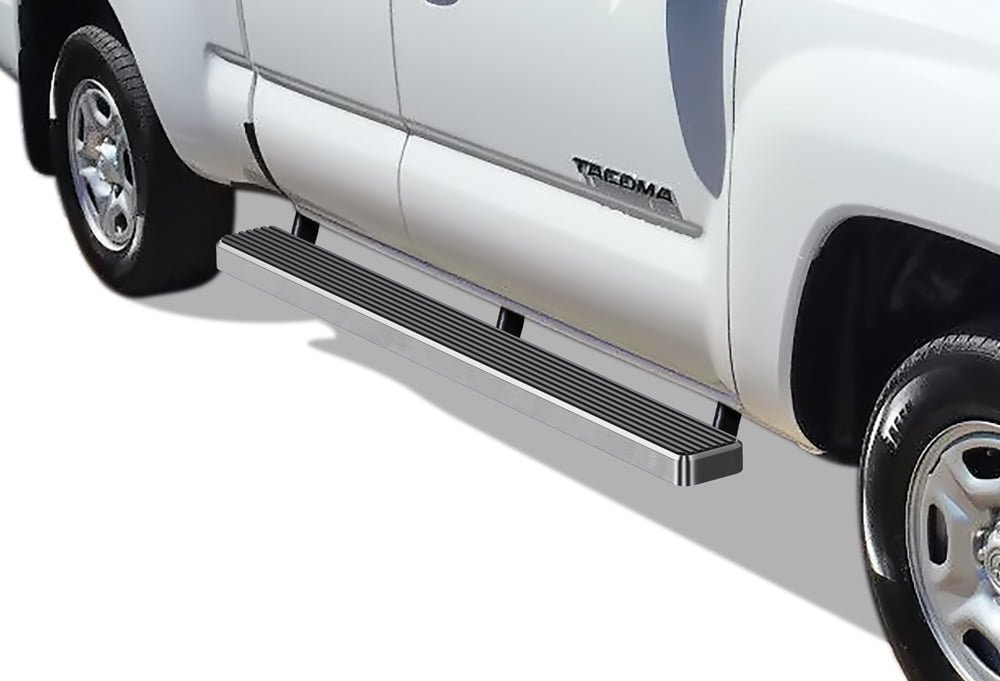 APS Running Boards 5 inches Compatible with Toyota Tacoma 2005-2023 Access Cab 304 Stainless Steel (Nerf Bars Side Steps Side Bars)