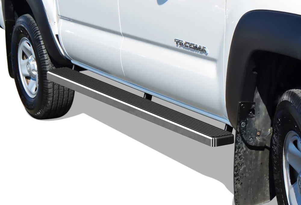 APS Running Boards 5 inches Compatible with Toyota Tacoma 2005-2023 Double Crew Cab 304 Stainless Steel (Nerf Bars Side Steps Side Bars)