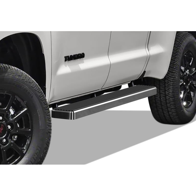 APS 6" Wide Stainless Steel Running Boards For 2007-2021 Toyota Tundra Double Cab