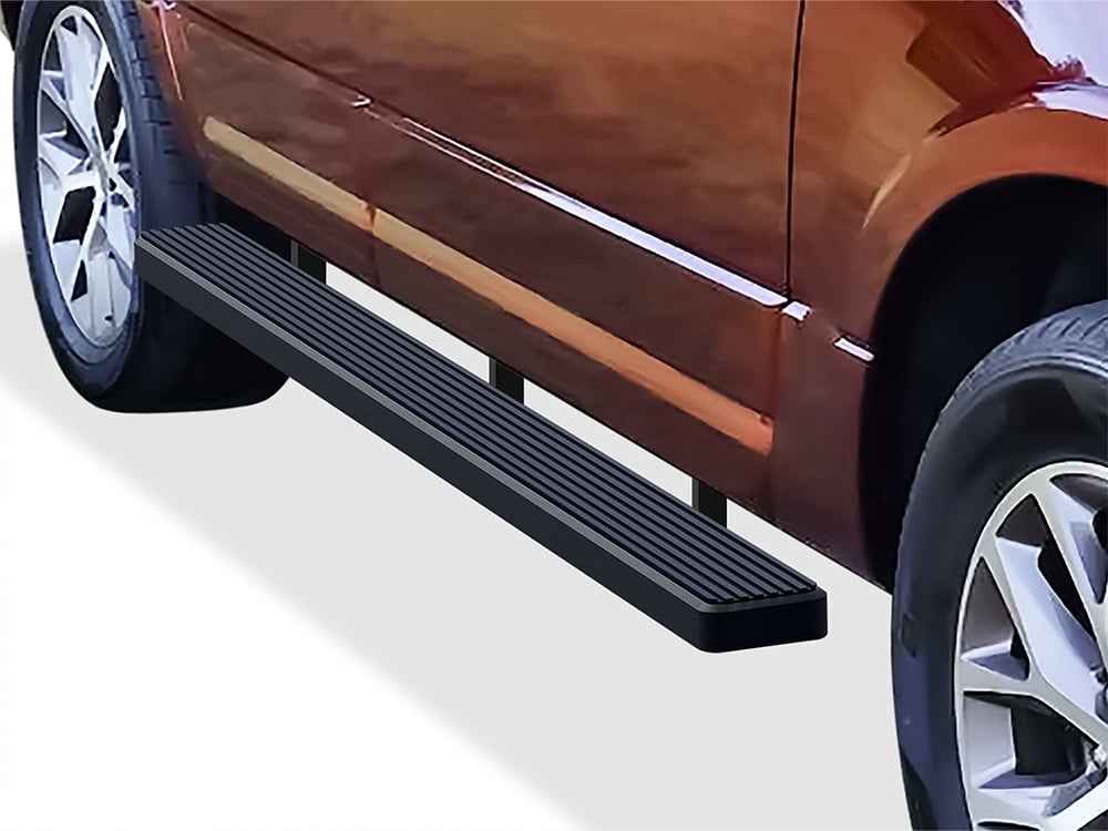 APS Running Boards 5 inches Matte Black Compatible with Ford Expedition 2003-2017 (Exclude EL Model) (Not Fit Funkmaster Flex Edition) (Nerf Bars Side Steps Side Bars)