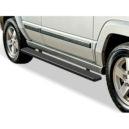 APS Running Boards 5 inches Matte Black Compatible with Jeep Grand Cherokee Commander 2005-2010 (Exclude SRT and Trail Hawk Models) Stainless Steel (Side Steps Side Bars)