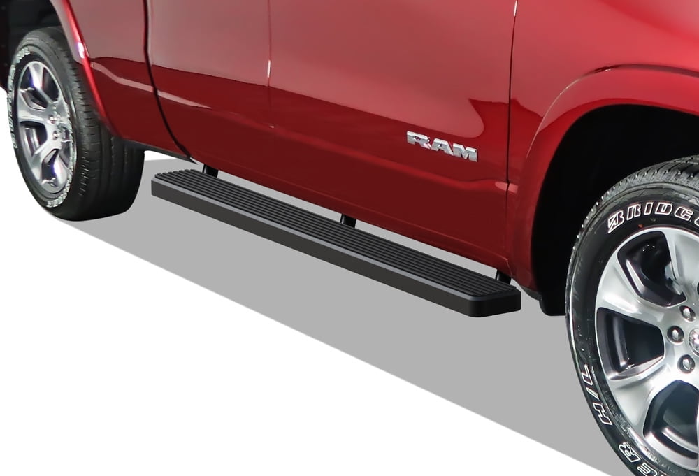 APS Running Boards 5 inches Matte Black Compatible with Ram 1500 2019-2026 Quad Cab for New Body Style Only (Exclude 19-24 Ram 1500 Classic) Stainless Steel (Nerf Bars Side Steps Side Bars)