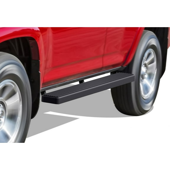 APS Running Boards 5 inches Matte Black Compatible with Toyota 4Runner 2014-2024 SR5 & 14-24 TRD Pro & 17-24 TRD Off-Road Stainless Steel (Nerf Bars Side Steps Side Bars)
