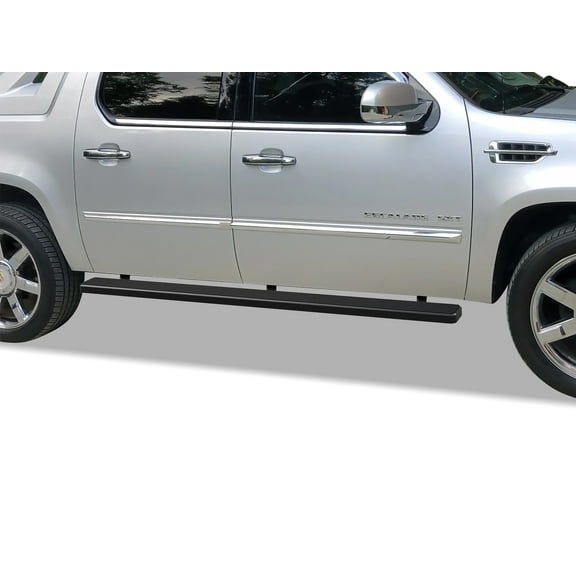APS Running Boards 5 inches Matte Black Compatible with Cadillac Escalade EXT 2002-2013 Stainless Steel (Side Steps Side Bars)