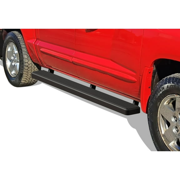 APS Running Boards 5 inches Matte Black Compatible with Dodge Dakota 2005-2011 Quad Cab Stainless Steel (Nerf Bars Side Steps Side Bars)