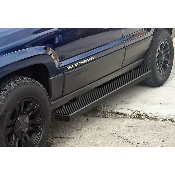 APS Running Boards 5 inches Matte Black Compatible with Jeep Grand Cherokee 1999-2004 4-Door Stainless Steel (Side Steps Side Bars)