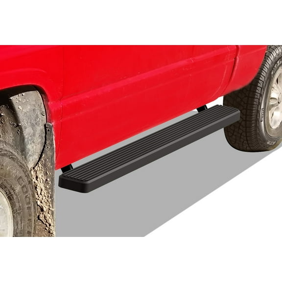 APS Running Boards 5in Black Compatible with Dodge Ram 1500 1994-2001 Club Cab & Ram 2500 3500 1994-2002 (Exclude 02 Body Style Sold in 01) Stainless Steel (Nerf Bars Side Steps Side Bars)