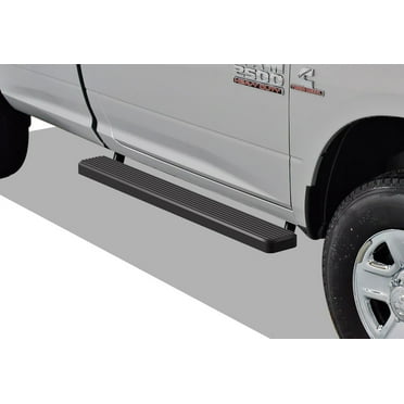 APS Running Boards 5in Black Compatible with Ram 1500 2009-2018 Regular Cab & Ram 2500 3500 2010-2024 Stainless Steel (Nerf Bars Side Steps Side Bars)