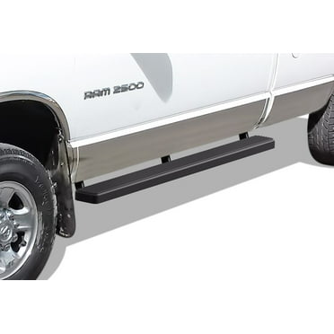 APS Running Boards 5in Black Compatible with Dodge Ram 1500 2002-2008 Quad Cab & Ram 2500 3500  2003-2009 (Side Steps Side Bars)