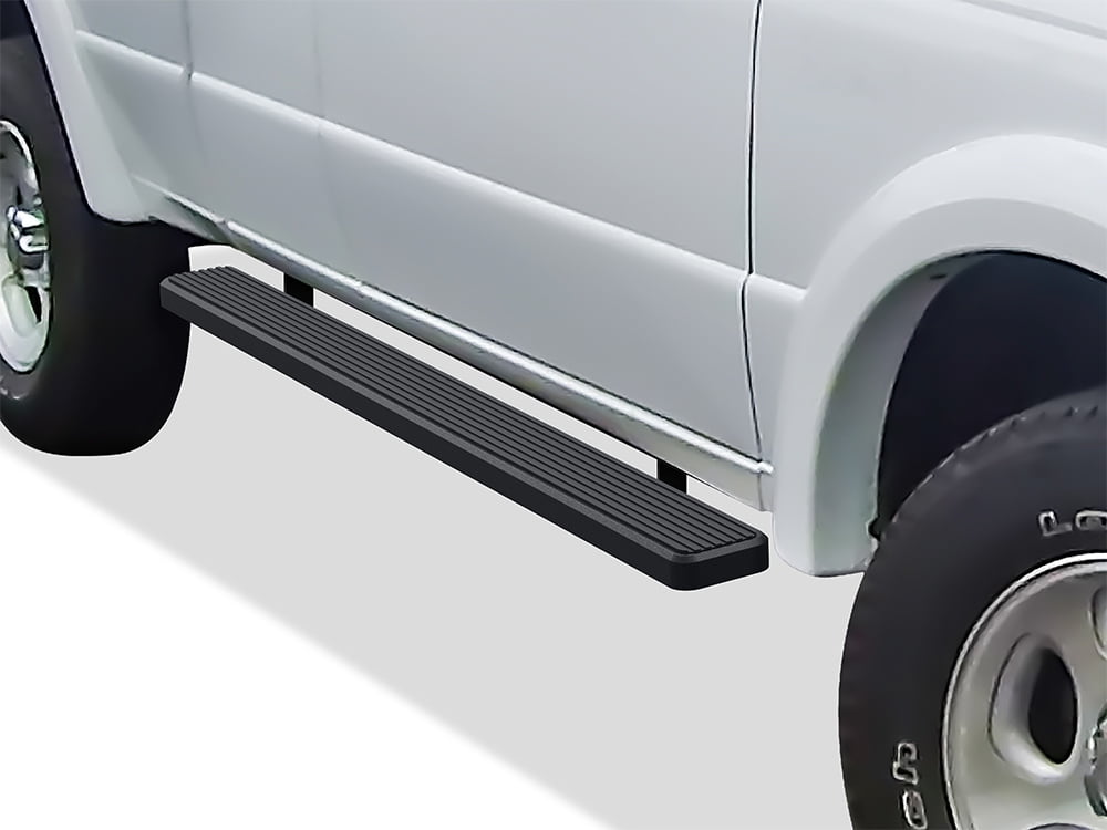 APS Running Boards 5in Black Compatible with Ford Ranger Mazda B-Series ...