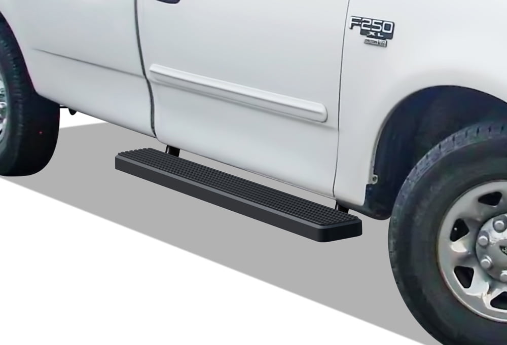 APS Running Boards 6-inch Matte Black Compatible with Ford F150 F250LD 1997-2003 Regular Cab (Include 04 Heritage)(Not for Lightning Model) (Nerf Bars Side Steps Side Bars)