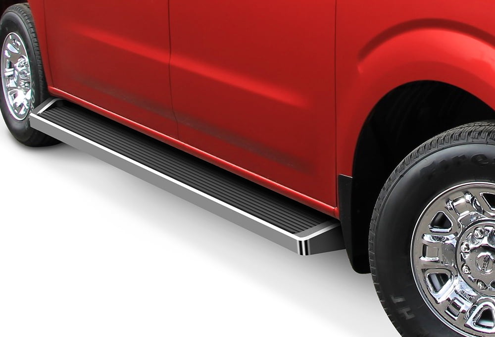 APS Running Boards 6-inch Silver Compatible with Nissan NV 1500 2500 ...
