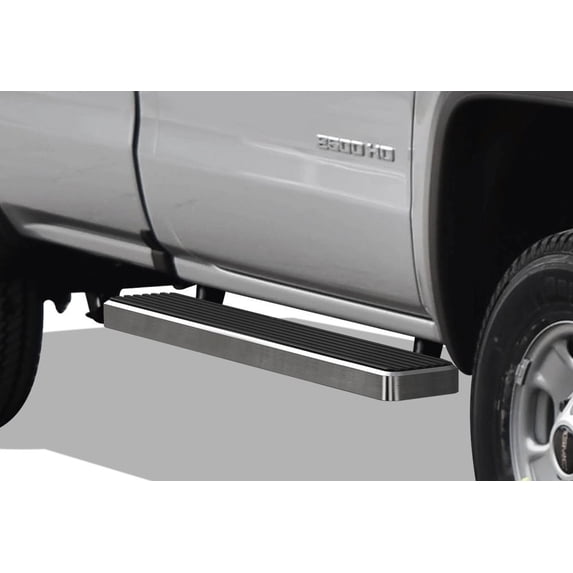 APS Running Boards 6 inches Compatible with Chevy Silverado GMC Sierra 1500 2500 1999-2013 Regular Cab & 2500HD 3500 2001-2014 (Exclude CK Classic) (Nerf Bars Side Steps Side Bars)