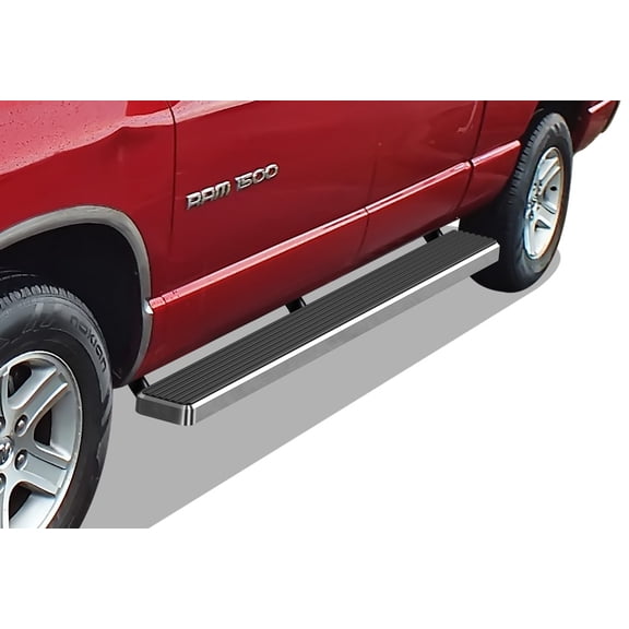 APS Running Boards 6 inches Compatible with Dodge Ram 1500 2002-2008 Quad Cab & Ram 2500 3500 2003-2009 304 Stainless Steel (Nerf Bars Side Steps Side Bars)