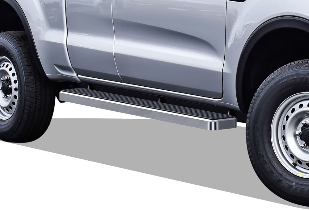 APS Running Boards 6 inches Compatible with Ford Ranger 2019-2023 Super Cab (with 2 Full Size Doors and 2 Suicide Doors) (Nerf Bars Side Steps Side Bars)
