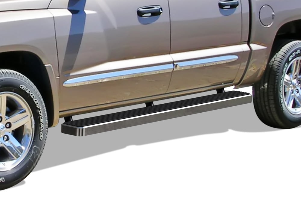 APS Running Boards 6 inches Compatible with Dodge Dakota 2005-2011 Quad Cab (Nerf Bars Side Steps Side Bars)