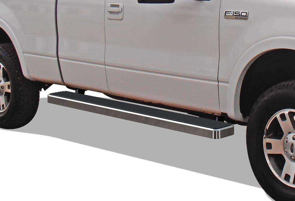 APS Running Boards 6 inches Compatible with Ford F150 2004-2008 Super Cab (Exclude Heritage) (Nerf Bars Side Steps Side Bars)