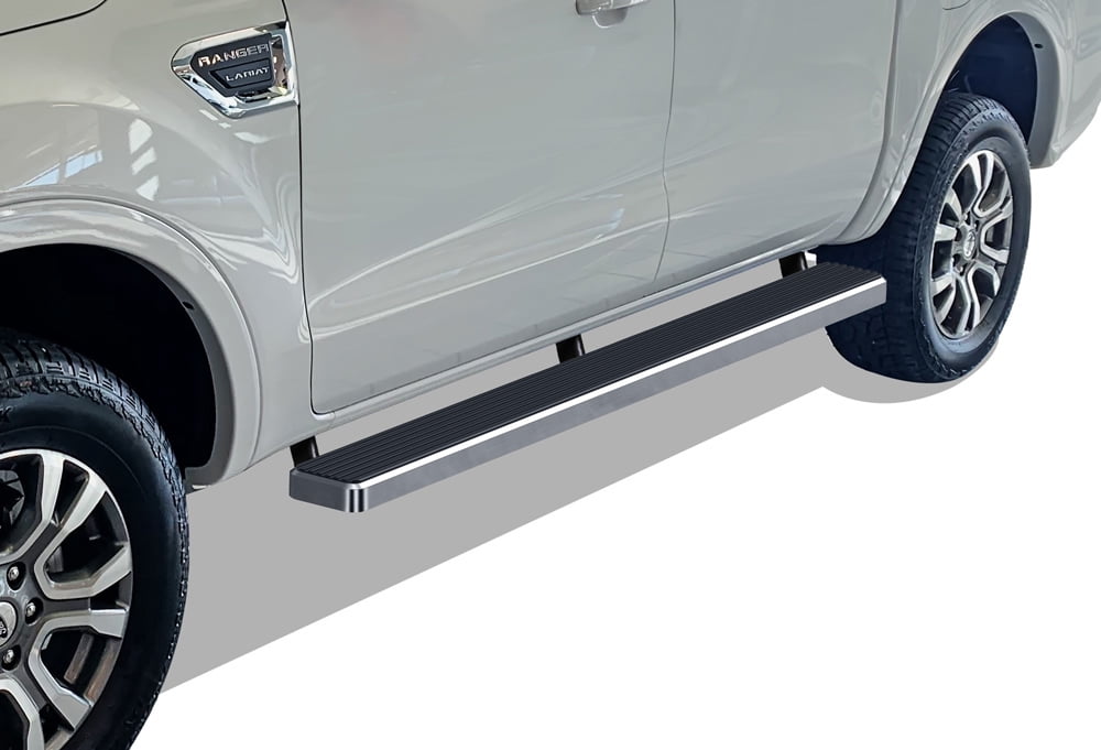 APS Running Boards 6 inches Compatible with Ford Ranger 2019-2023 SuperCrew Cab 4-Door (Nerf Bars Side Steps Side Bars)