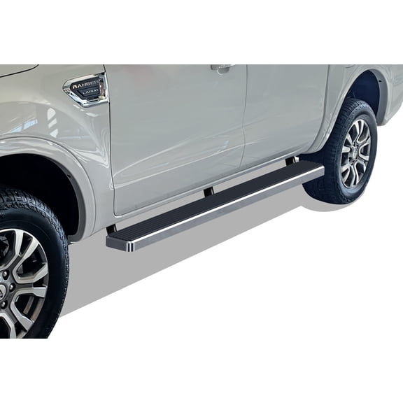 APS Running Boards 6 inches Compatible with Ford Ranger 2019-2023 SuperCrew Cab 4-Door (Nerf Bars Side Steps Side Bars)