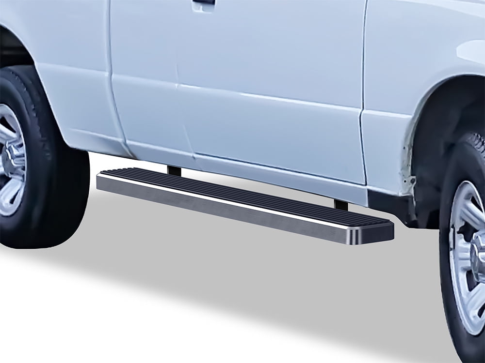 APS Running Boards 6 inches Compatible with Ford Ranger Mazda B-Series 1998-2011 Super Cab 304 stainless steel (Nerf Bars Side Steps Side Bars)