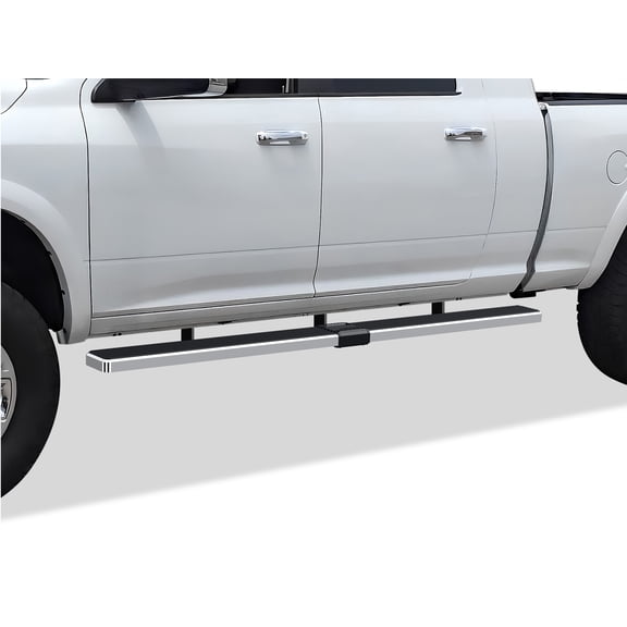 APS Running Boards 6 inches Compatible with Ram 2500 3500 2010-2024 Mega Cab (Nerf Bars Side Steps Side Bars)
